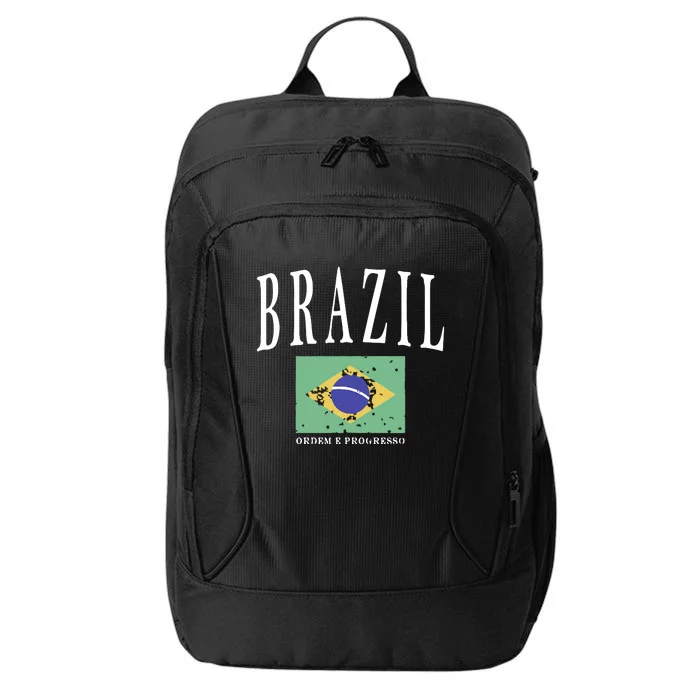 Brazil Painted Flag City Backpack