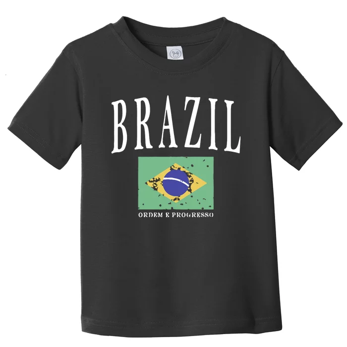 Brazil Painted Flag Toddler T-Shirt