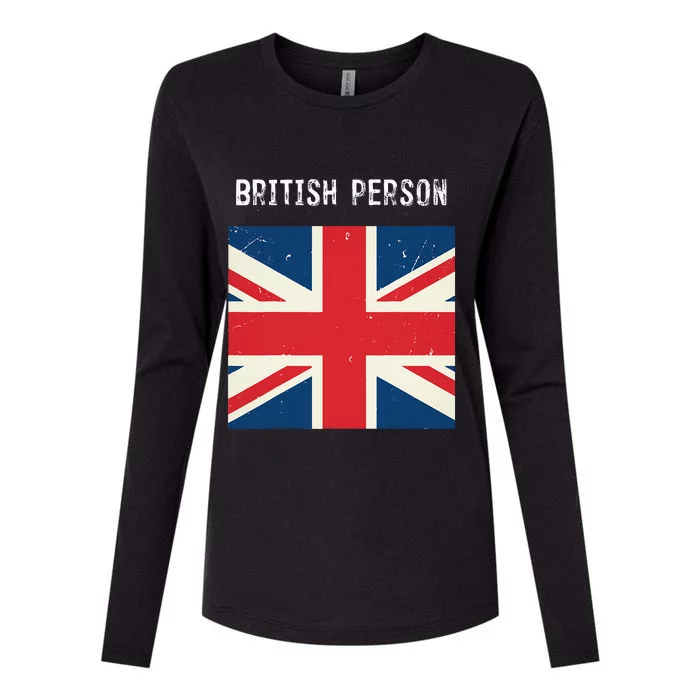 British Person funny Political Womens Cotton Relaxed Long Sleeve T-Shirt