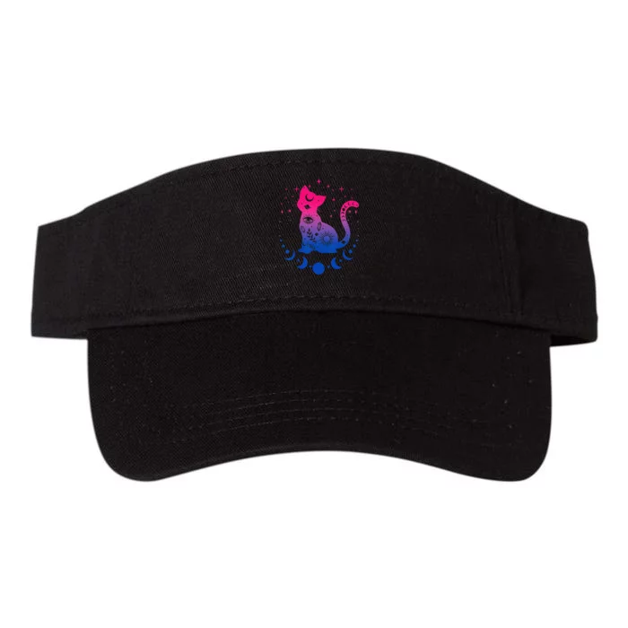 Bisexual Pride Flag Colors Astronomy Cat Valucap Bio-Washed Visor