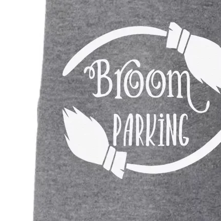 Broom Parking Funny Witches Scary Creepy Spooky Halloween Doggie 3-End Fleece Hoodie