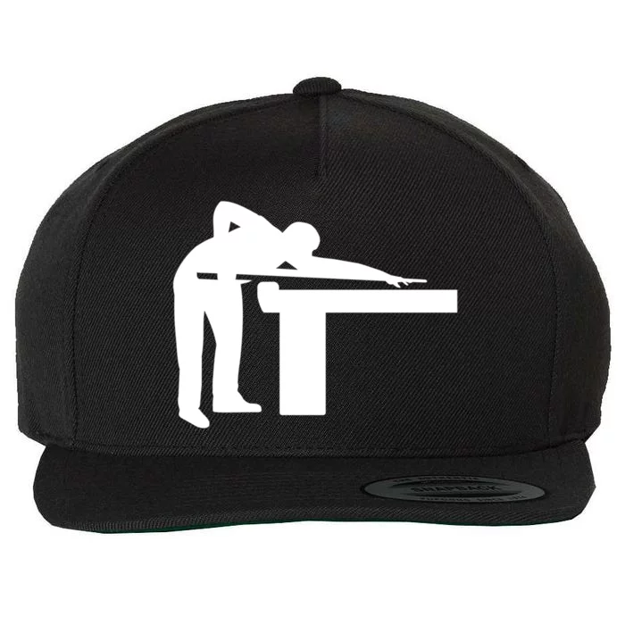 Billiards Player Funny Gift Wool Snapback Cap