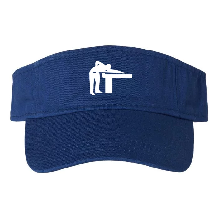 Billiards Player Funny Gift Valucap Bio-Washed Visor