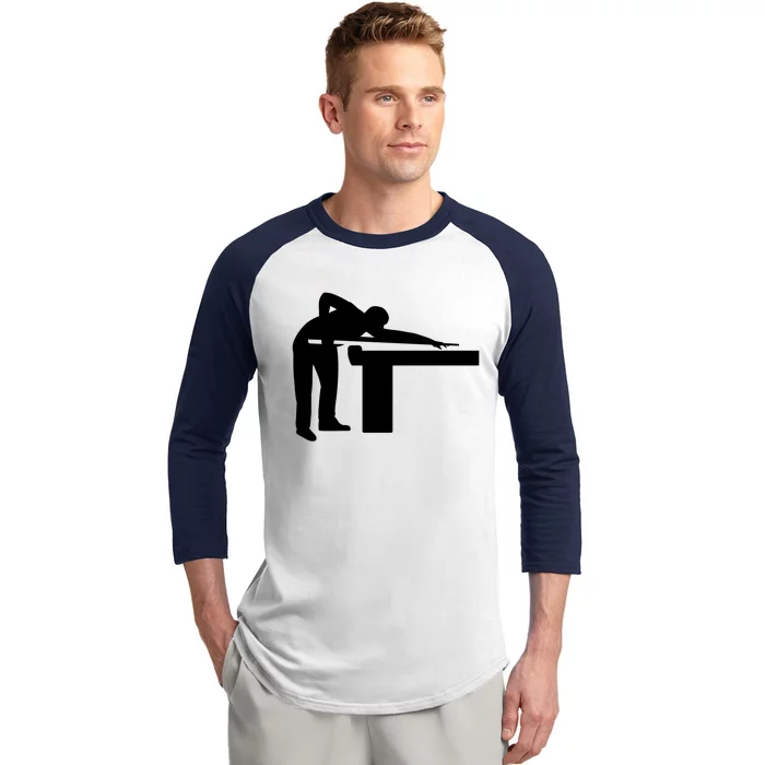 Billiards Player Funny Gift Baseball Sleeve Shirt