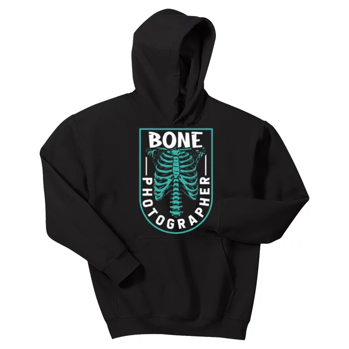 Bone Photographer Funny Radiology Technician Xray Kids Hoodie