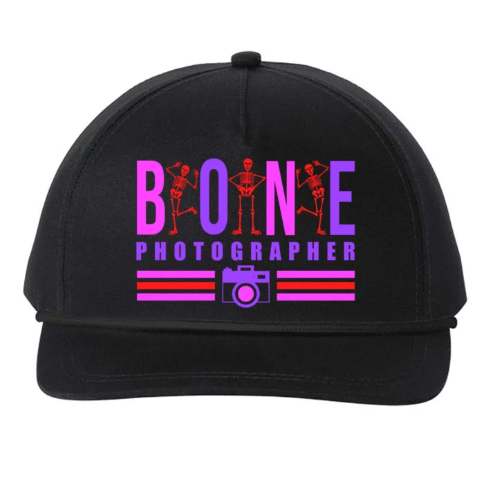 Bone Photographer - Funny Skeleton X-Ray Tech Radiology Gift Snapback Five-Panel Rope Hat