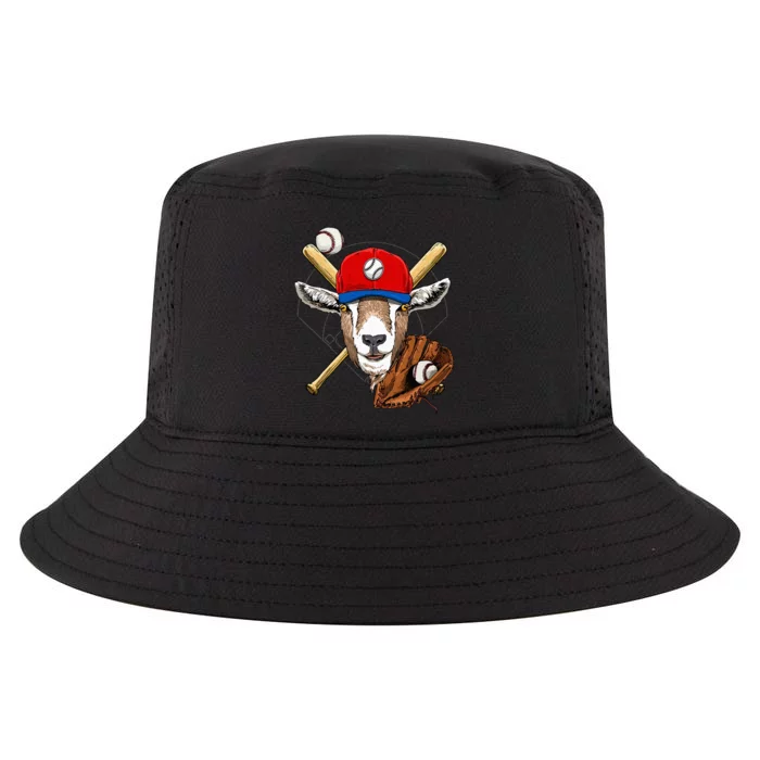 Baseball Player Goat Lover Pitcher Catcher Baseball Coaches Cool Comfort Performance Bucket Hat