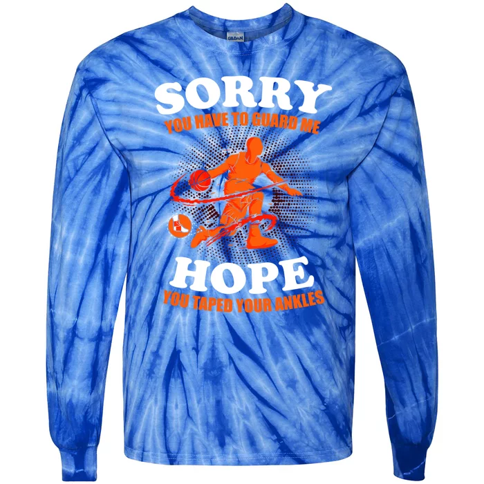 Basketball Player Guard Cool Gift Basketball Player Basketball Funny Gift Tie-Dye Long Sleeve Shirt