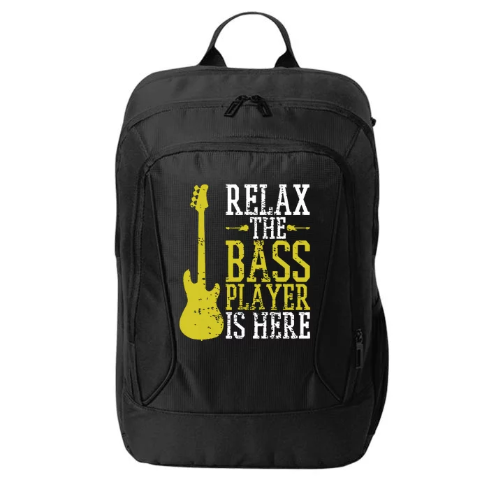 Bass Player Guitar Guitarist Music School Vintage City Backpack