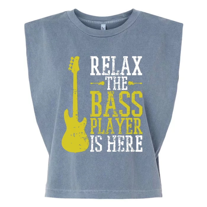 Bass Player Guitar Guitarist Music School Vintage Garment-Dyed Women's Muscle Tee