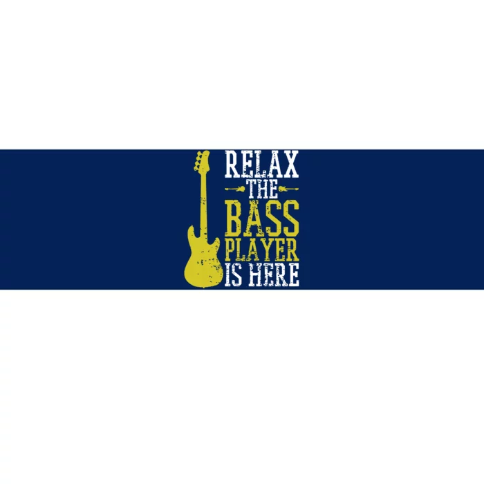 Bass Player Guitar Guitarist Music School Vintage Bumper Sticker