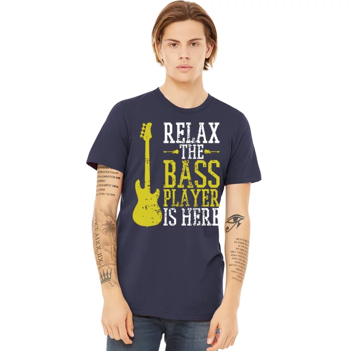 Bass Player Guitar Guitarist Music School Vintage Premium T-Shirt