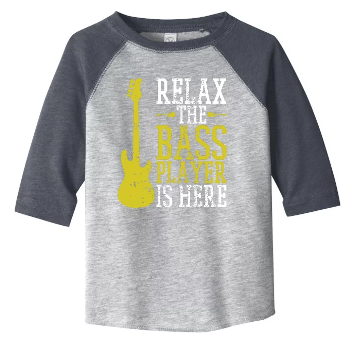 Bass Player Guitar Guitarist Music School Vintage Toddler Fine Jersey T-Shirt