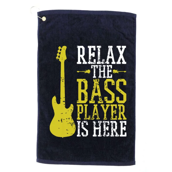 Bass Player Guitar Guitarist Music School Vintage Platinum Collection Golf Towel