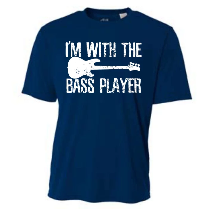 Bass Player Guitar Couple Girlfriend Vintage Cooling Performance Crew T-Shirt