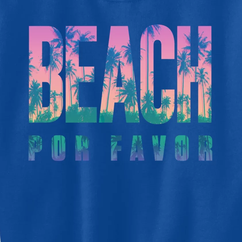 Beach Please Gift Kids Sweatshirt