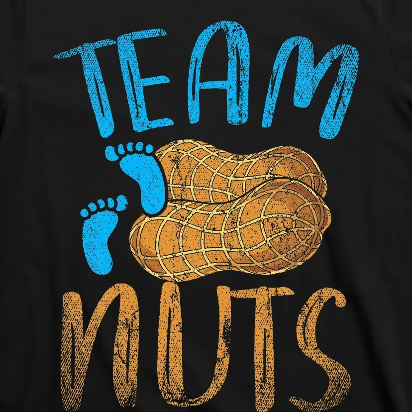 Baby Party Gender Reveal Party Team Nuts Funny Gender Reveal T-Shirt