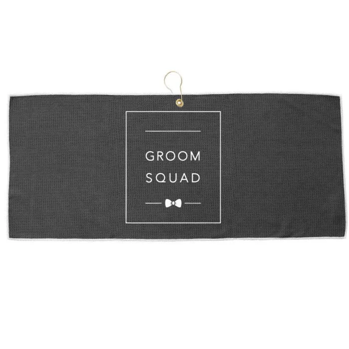 Bachelor Party Groom Squad Matching Groomsmen Large Microfiber Waffle Golf Towel