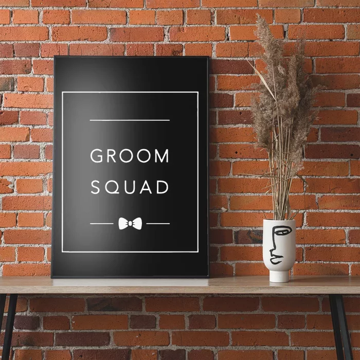 Bachelor Party Groom Squad Matching Groomsmen Poster