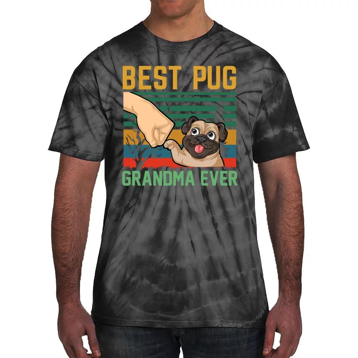 Best Pug Grandma Ever Tie-Dye T-Shirt