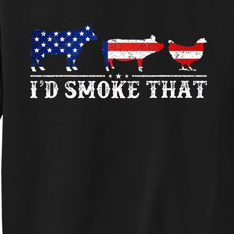 Bbq Party Grill Smoker Chef Dad Id Smoke That Sweatshirt