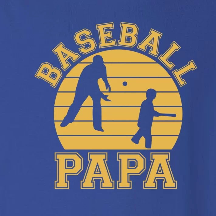 Baseball Papa Grandfather Grandson Proud Grandpa Dad Sports Gift Toddler Long Sleeve Shirt