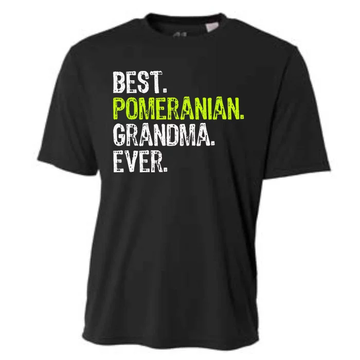 Best Pomeranian Grandma Ever Dog Lover Cooling Performance Crew T-Shirt