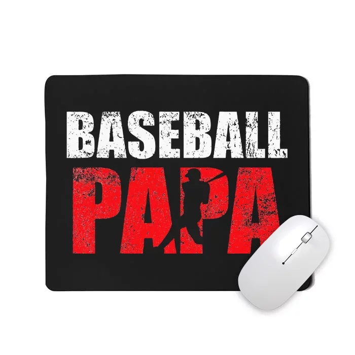 Baseball Papa Grandpa Fans Gift Mousepad