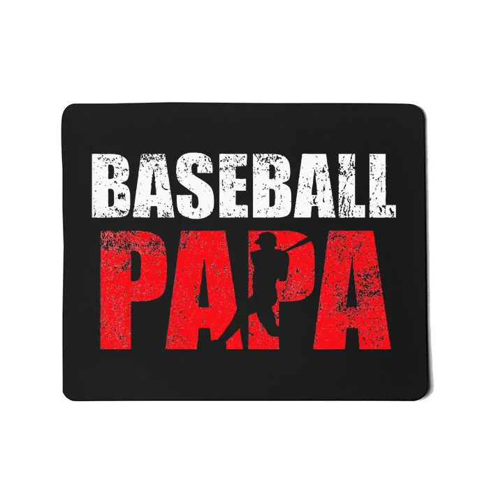 Baseball Papa Grandpa Fans Gift Mousepad