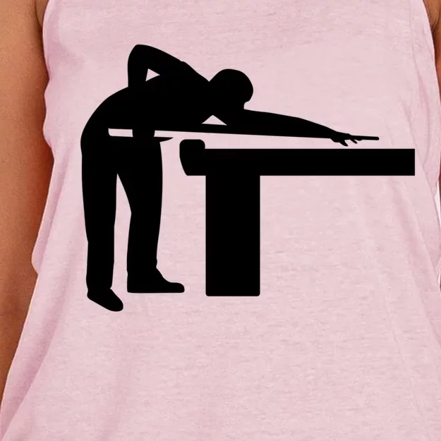 Billiards Player Gift Women's Knotted Racerback Tank