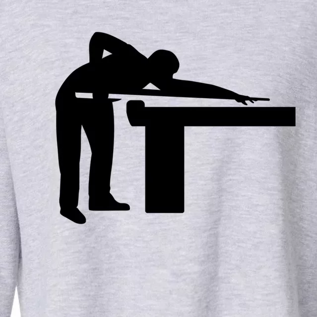 Billiards Player Gift Cropped Pullover Crew