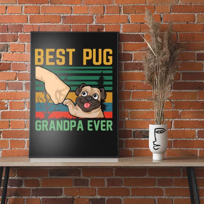 Best Pug Grandpa Ever Poster