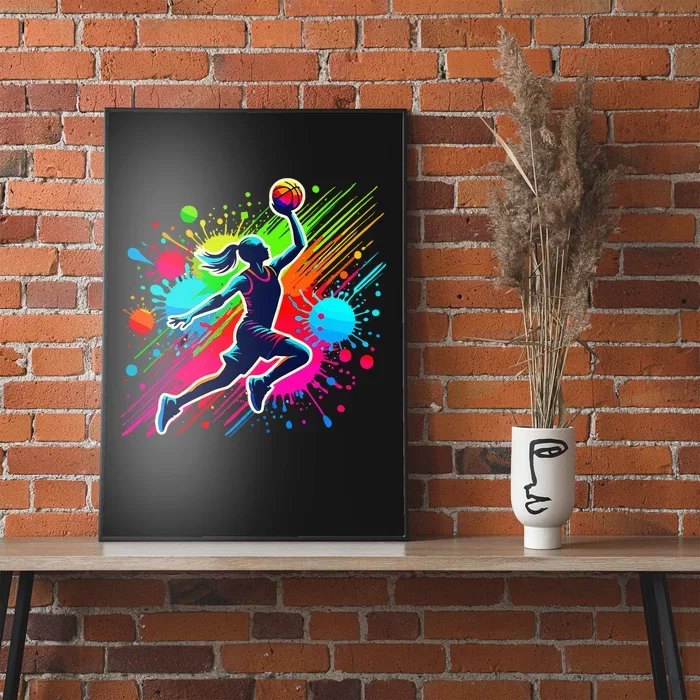 Basketball Player Girl Poster