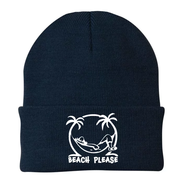 Beach Please Gift Fun Beach Wear For Summer Gift Knit Cap Winter Beanie