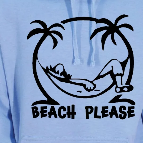 Beach Please Gift Fun Beach Wear For Summer Gift Unisex Surf Hoodie