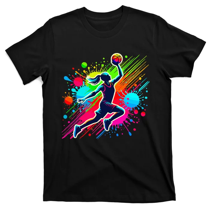 Basketball Player Girl T-Shirt