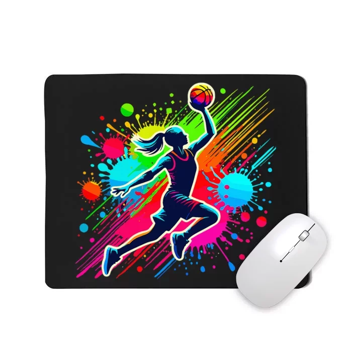 Basketball Player Girl Mousepad