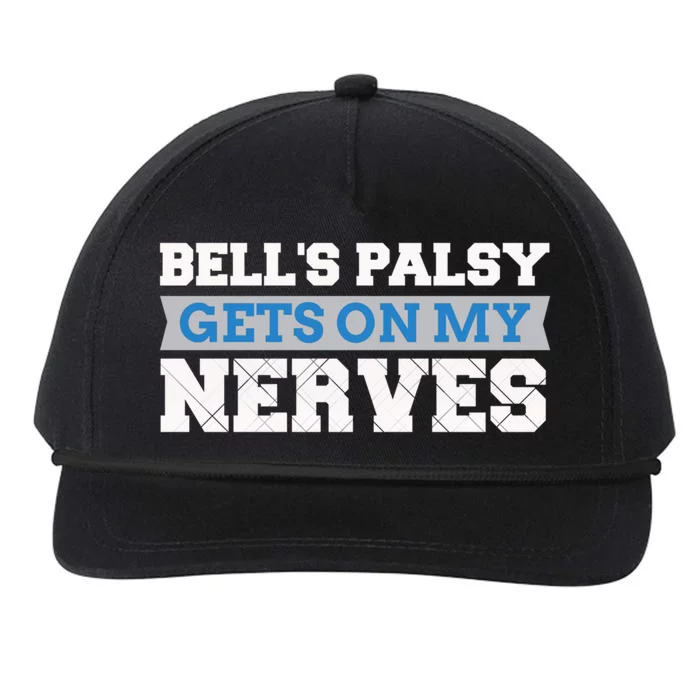 Bell's Palsy Gets On My Nerves Awareness Gift Meaningful Gift Snapback Five-Panel Rope Hat