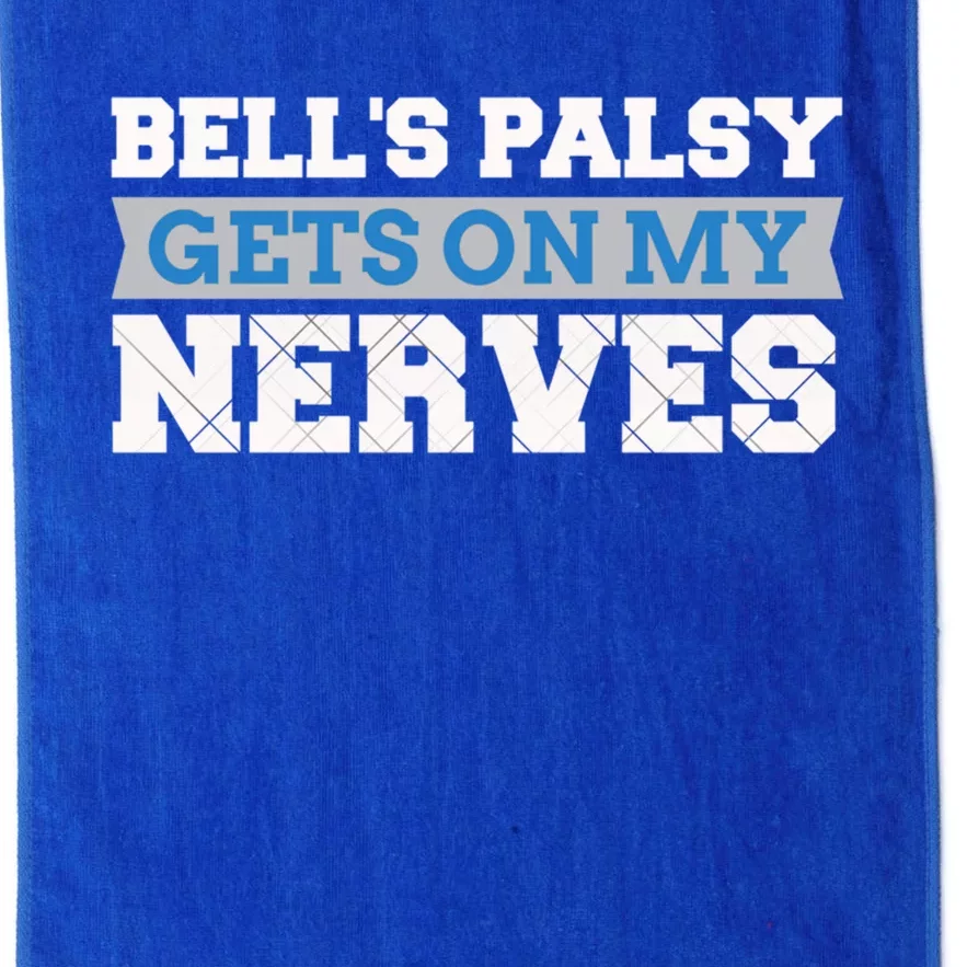 Bell's Palsy Gets On My Nerves Awareness Gift Meaningful Gift Platinum Collection Golf Towel