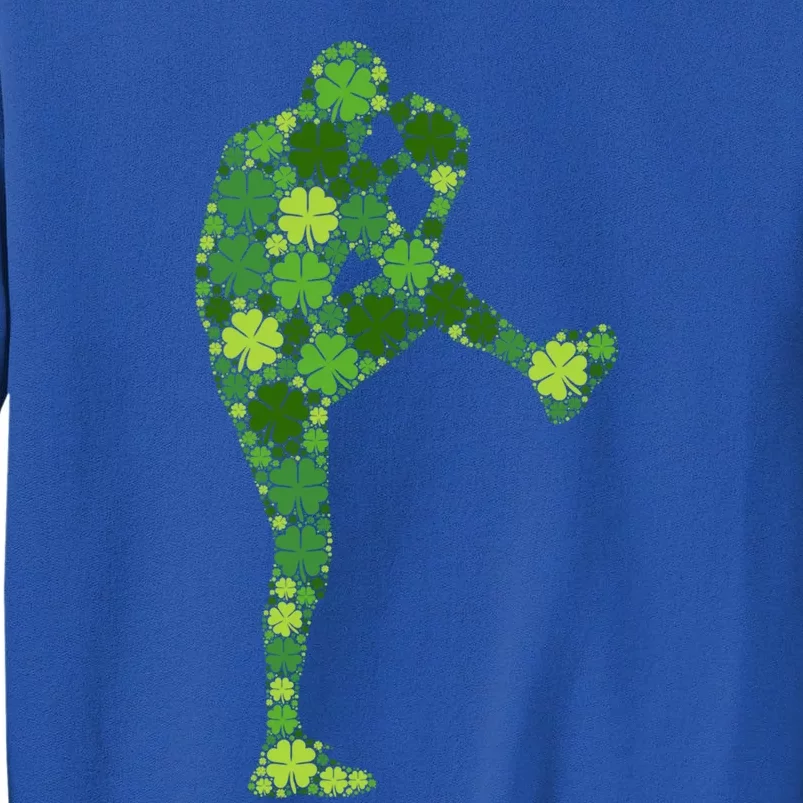 Baseball Pitcher Green Shamrock Clover: St Patricks Day Meaningful Gift Sweatshirt