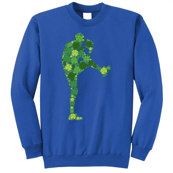 Baseball Pitcher Green Shamrock Clover: St Patricks Day Meaningful Gift Sweatshirt