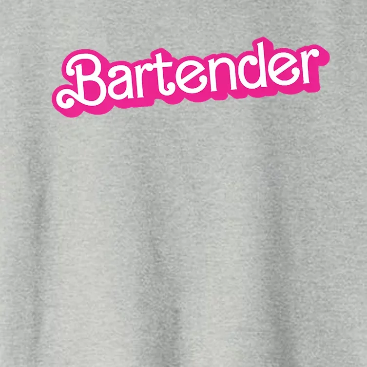 Bartender Pink Graphic Funny Bartender Women's Crop Top Tee