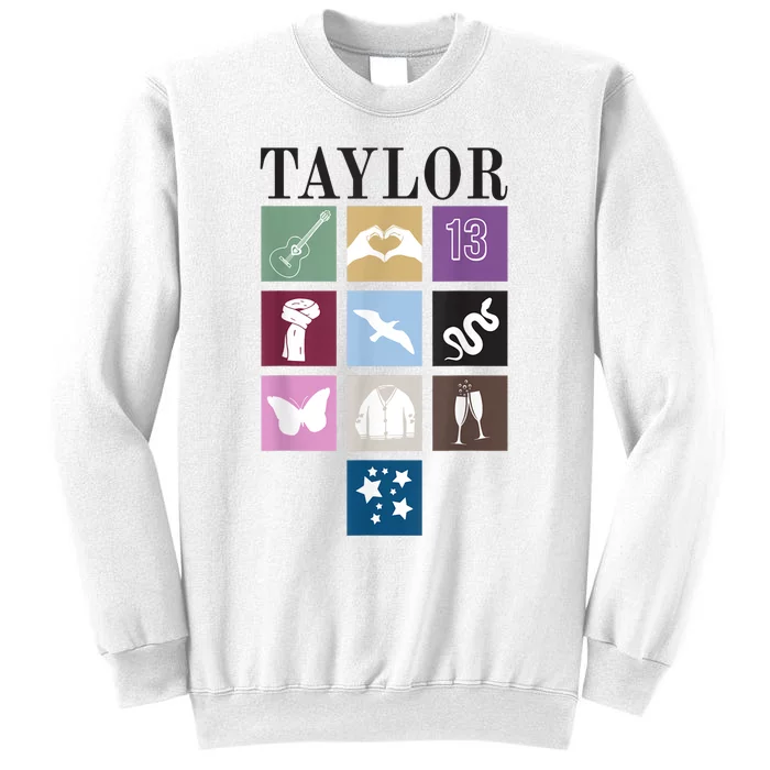 Birthday Party Girl Retro First Name Taylor Personalized Sweatshirt