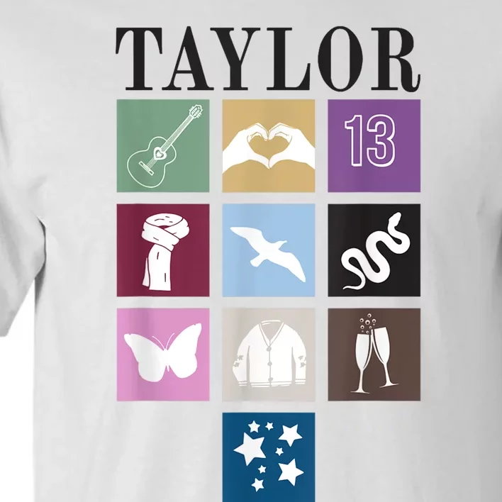 Birthday Party Girl Retro First Name Taylor Personalized Tall T-Shirt