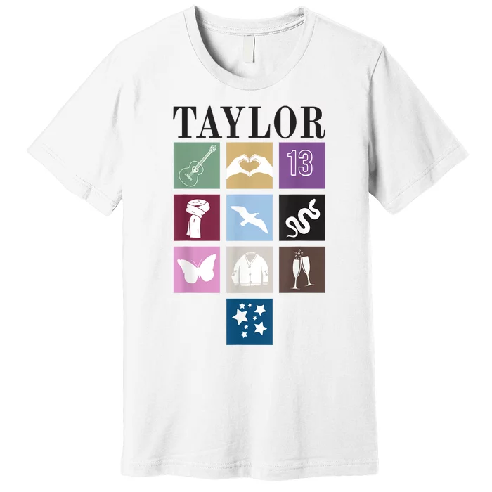 Birthday Party Girl Retro First Name Taylor Personalized Premium T-Shirt