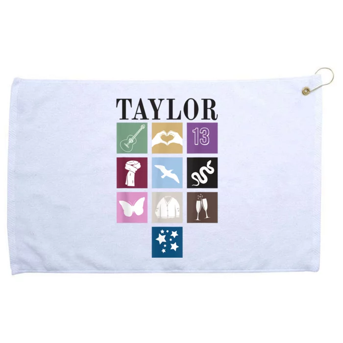 Birthday Party Girl Retro First Name Taylor Personalized Grommeted Golf Towel