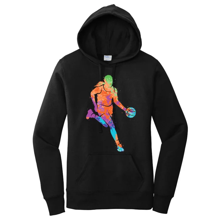 Basketball Player Girl Wo Girl Basketball Women's Pullover Hoodie