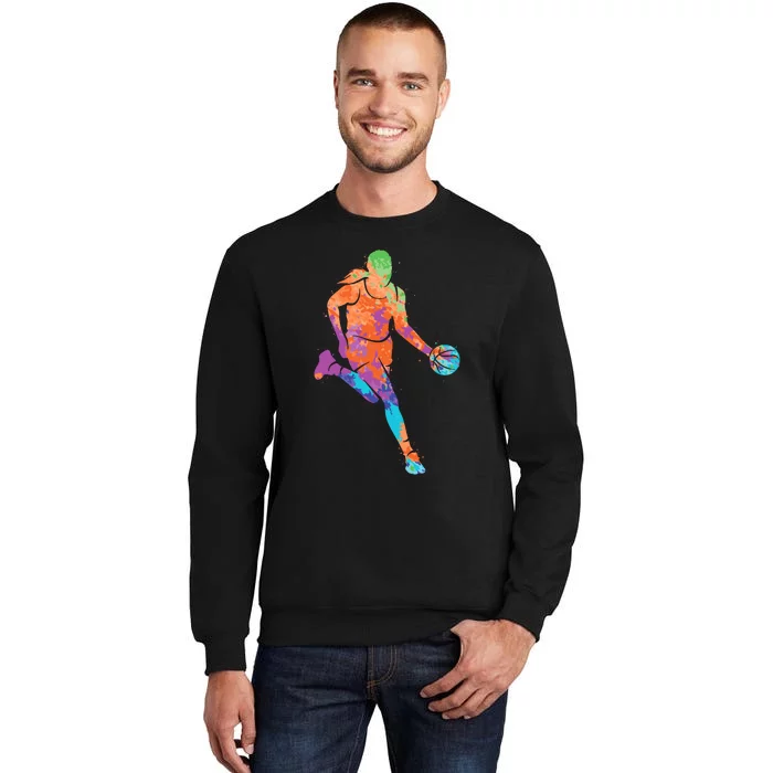 Basketball Player Girl Wo Girl Basketball Tall Sweatshirt