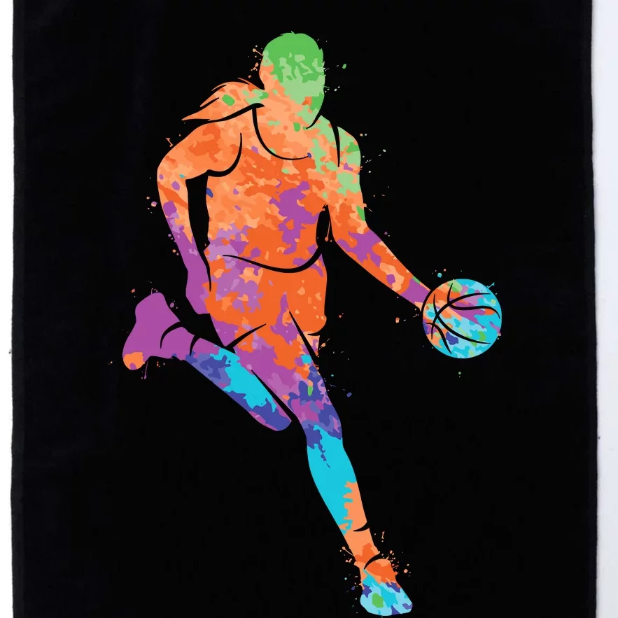 Basketball Player Girl Wo Girl Basketball Platinum Collection Golf Towel