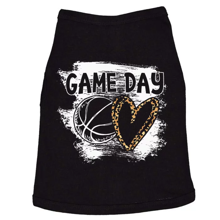 Basketball Player Game Day Leopard Cheetah Basketball Fan Doggie Tank